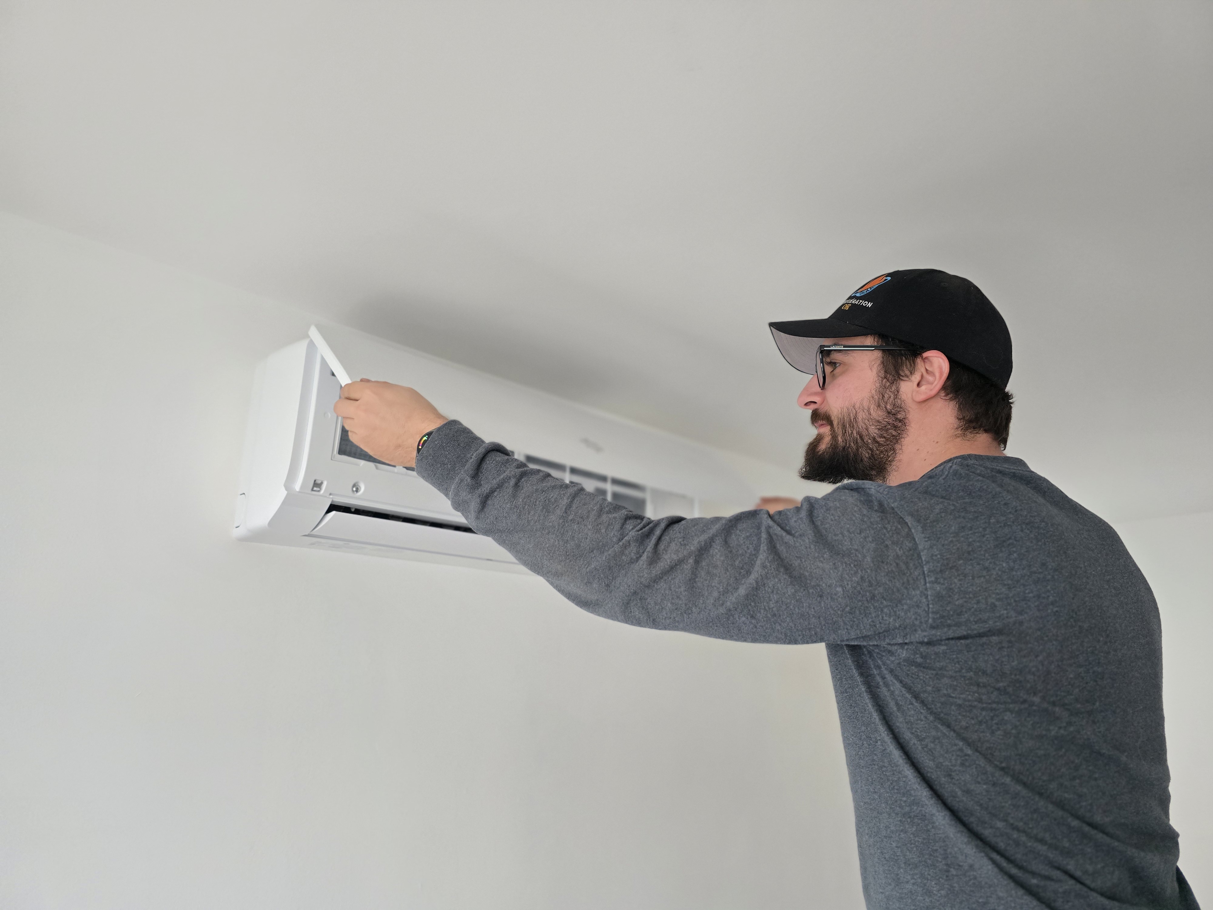 Installation split ductless